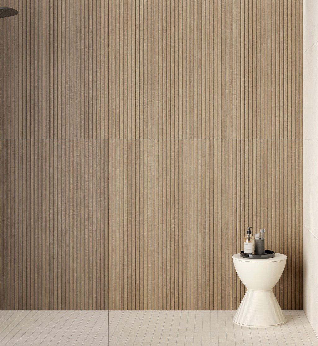 Kobe Slatwood Porcelain Wall Tile 600x1200mm - FMV TILES & BATHROOMS