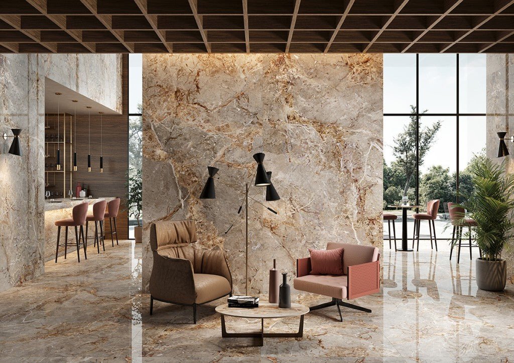 Lavish BA7 Breccia Argentum Porcelain Floor and Wall Tile 600x1200x10mm - FMV TILES & BATHROOMS