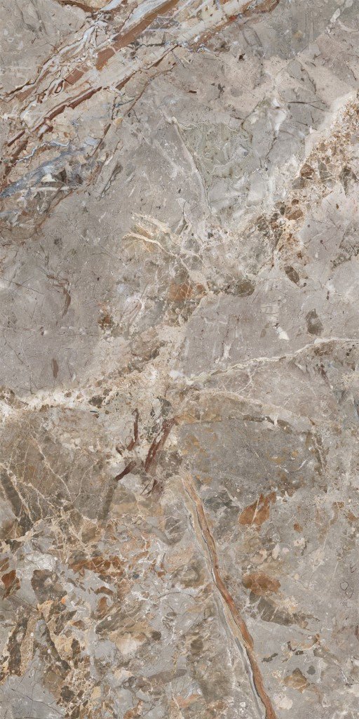 Lavish BA7 Breccia Argentum Porcelain Floor and Wall Tile 600x1200x10mm - FMV TILES & BATHROOMS