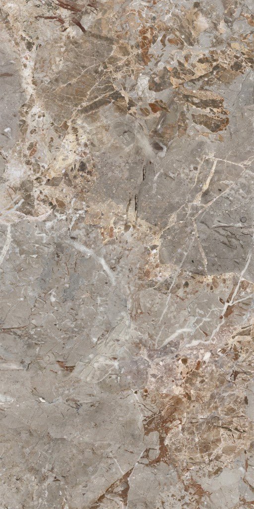 Lavish BA7 Breccia Argentum Porcelain Floor and Wall Tile 600x1200x10mm - FMV TILES & BATHROOMS