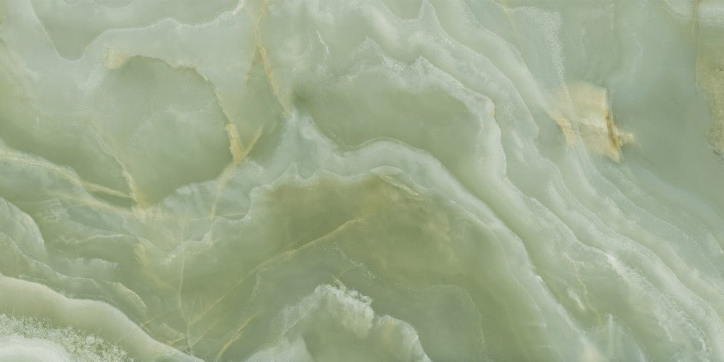 Lavish GG9 Onyx Green and Gold Porcelain Floor and Wall Tile 600x1200x10mm - FMV TILES & BATHROOMS