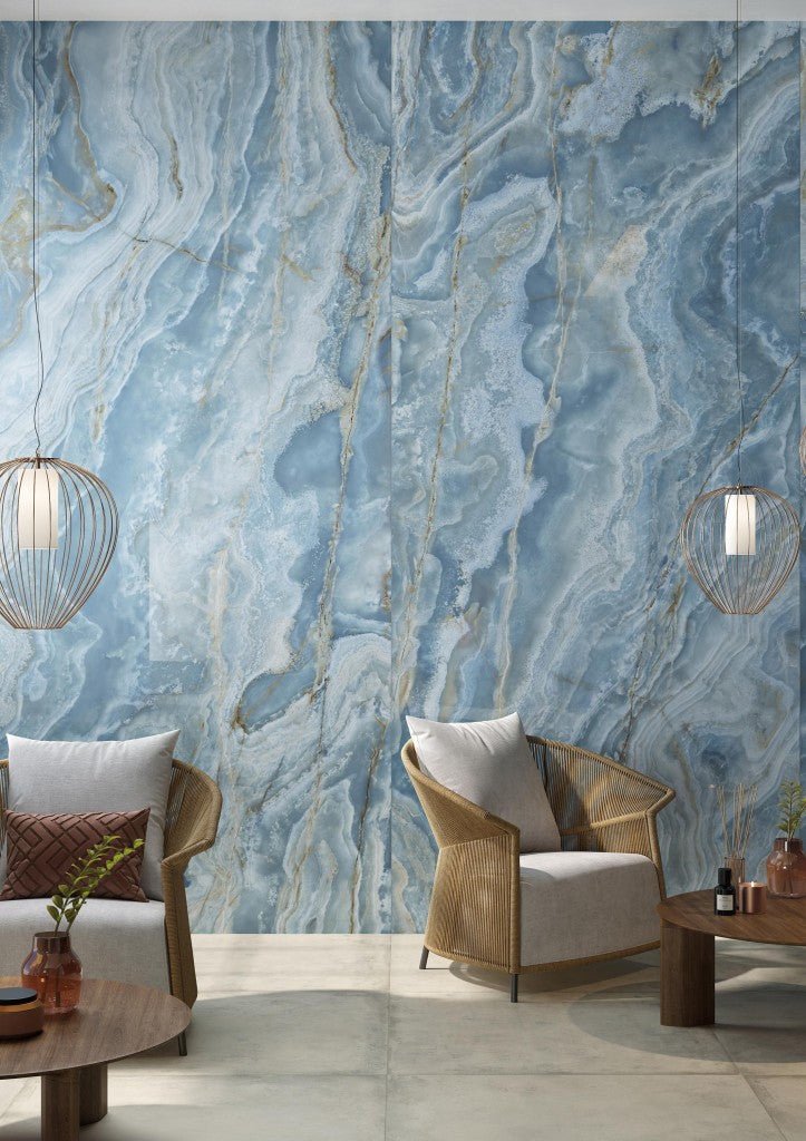 Lavish IB8 Onyx Iriduim Blue Porcelain Floor and Wall Tile 600x1200x10mm - FMV TILES & BATHROOMS