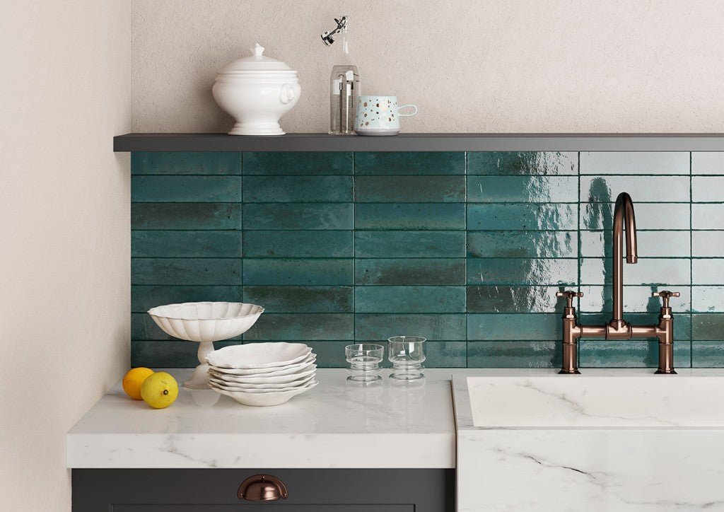 Lume Gloss Porcelain Wall and Floor Tile (Various Colours) 240x60mm - FMV TILES & BATHROOMS