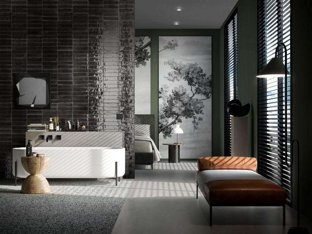 Lume Gloss Porcelain Wall and Floor Tile (Various Colours) 240x60mm - FMV TILES & BATHROOMS