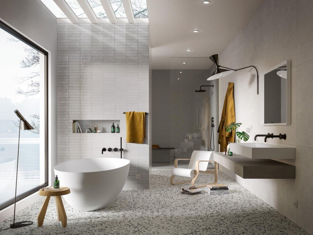Lume Gloss Porcelain Wall and Floor Tile (Various Colours) 240x60mm - FMV TILES & BATHROOMS