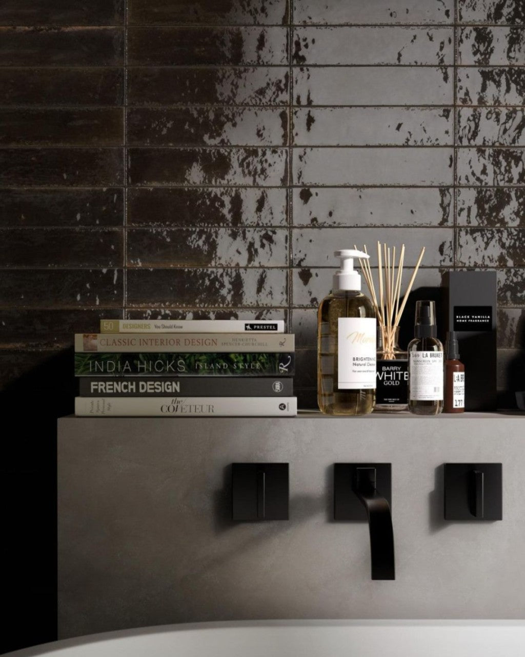 Lume Gloss Porcelain Wall and Floor Tile (Various Colours) 240x60mm - FMV TILES & BATHROOMS