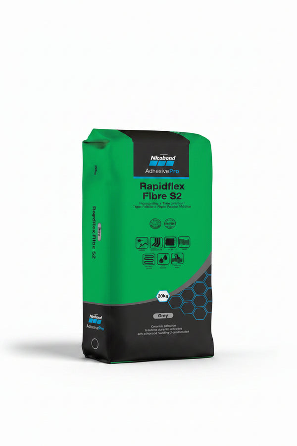NICOBOND RAPIDFLEX FIBRE S2 WHITE 20KG - Pallet Deal - FMV TILES & BATHROOMS