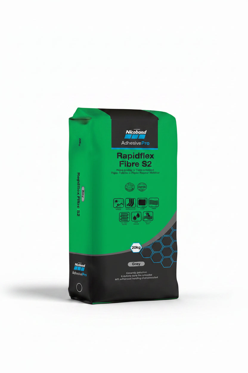 NICOBOND RAPIDFLEX FIBRE S2 WHITE 20KG - Pallet Deal - FMV TILES & BATHROOMS