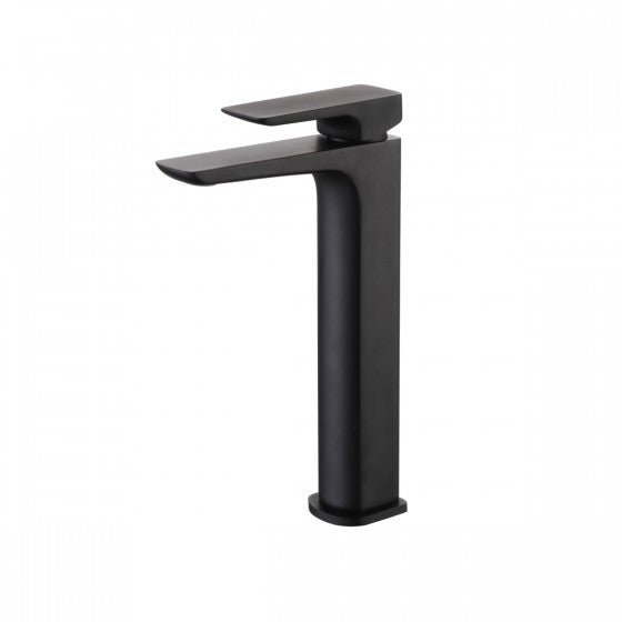 Noir Matt Black D Series Tall Monobloc Basin Mixer - FMV TILES & BATHROOMS