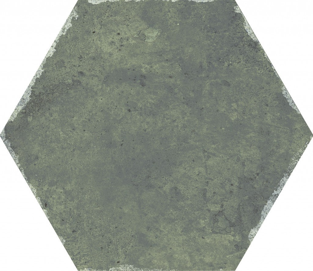 Organic Hexagon Decorated Porcelain Floor and Wall Tile 230x270mm - FMV TILES & BATHROOMS
