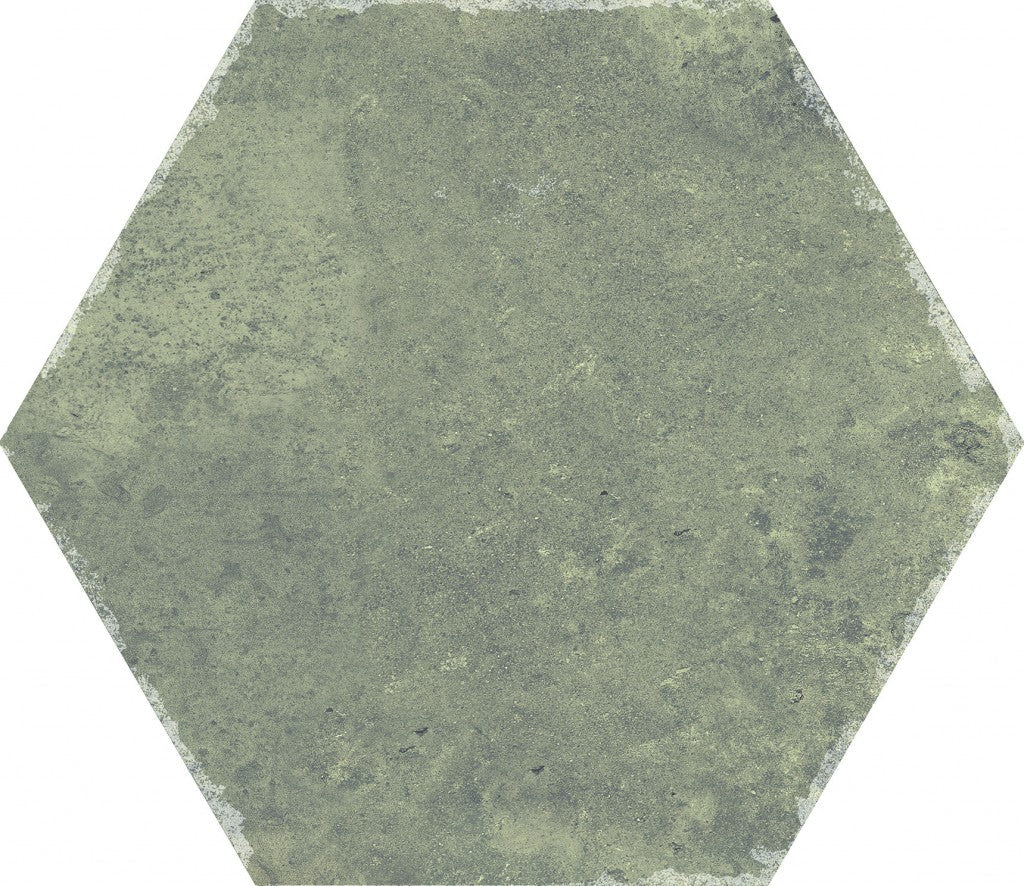 Organic Hexagon Decorated Porcelain Floor and Wall Tile 230x270mm - FMV TILES & BATHROOMS
