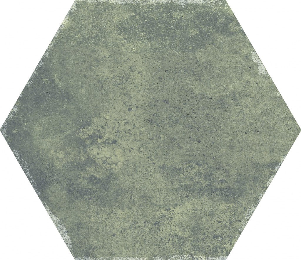 Organic Hexagon Decorated Porcelain Floor and Wall Tile 230x270mm - FMV TILES & BATHROOMS