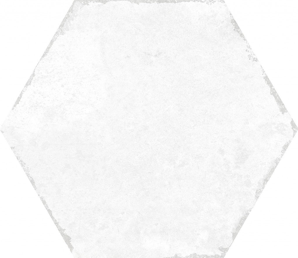 Organic Hexagon Decorated Porcelain Floor and Wall Tile 230x270mm - FMV TILES & BATHROOMS