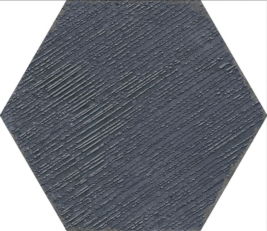 Organic Hexagon Decorated Porcelain Floor and Wall Tile 230x270mm - FMV TILES & BATHROOMS