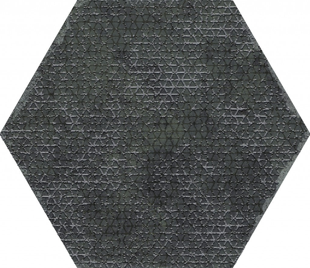 Organic Hexagon Decorated Porcelain Floor and Wall Tile 230x270mm - FMV TILES & BATHROOMS
