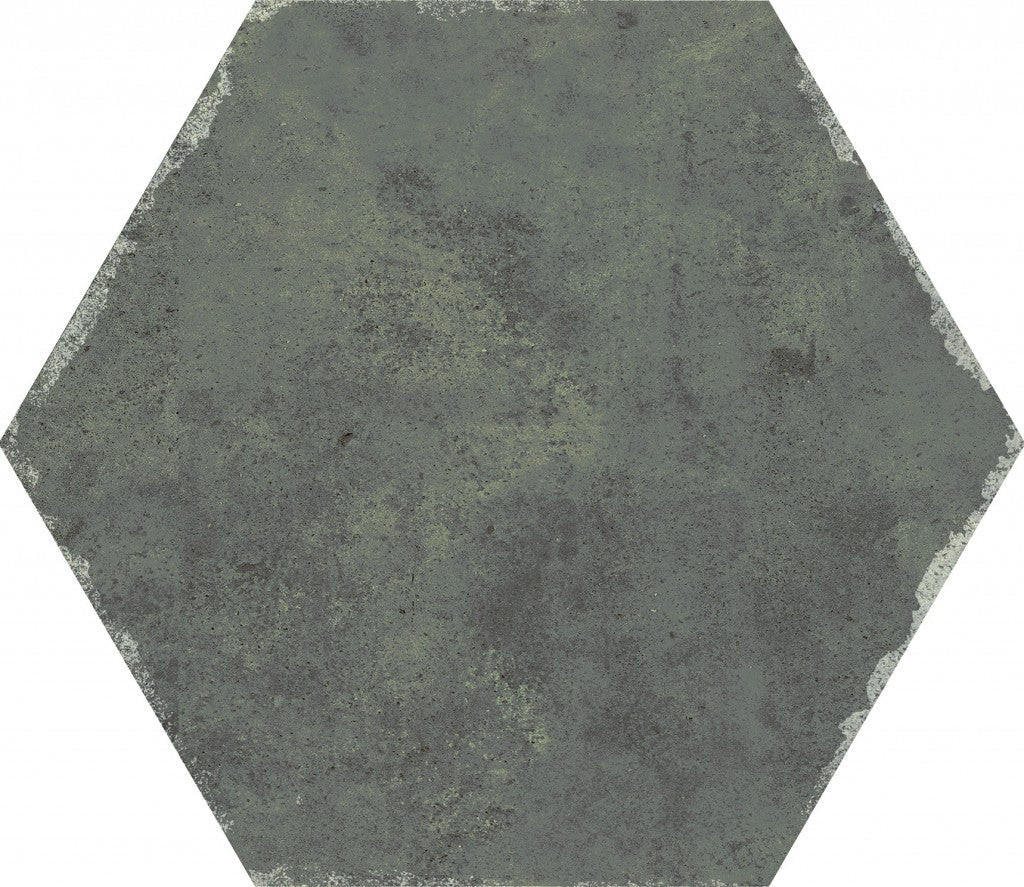Organic Hexagon Decorated Porcelain Floor and Wall Tile 230x270mm - FMV TILES & BATHROOMS
