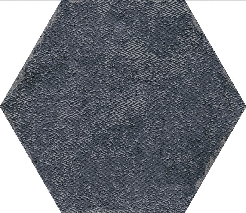 Organic Hexagon Decorated Porcelain Floor and Wall Tile 230x270mm - FMV TILES & BATHROOMS