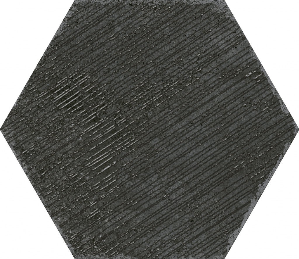 Organic Hexagon Decorated Porcelain Floor and Wall Tile 230x270mm - FMV TILES & BATHROOMS
