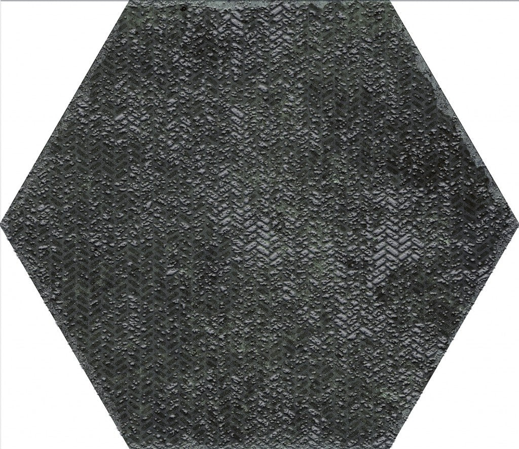 Organic Hexagon Decorated Porcelain Floor and Wall Tile 230x270mm - FMV TILES & BATHROOMS