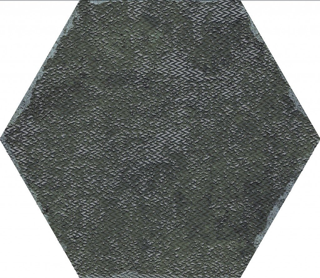 Organic Hexagon Decorated Porcelain Floor and Wall Tile 230x270mm - FMV TILES & BATHROOMS