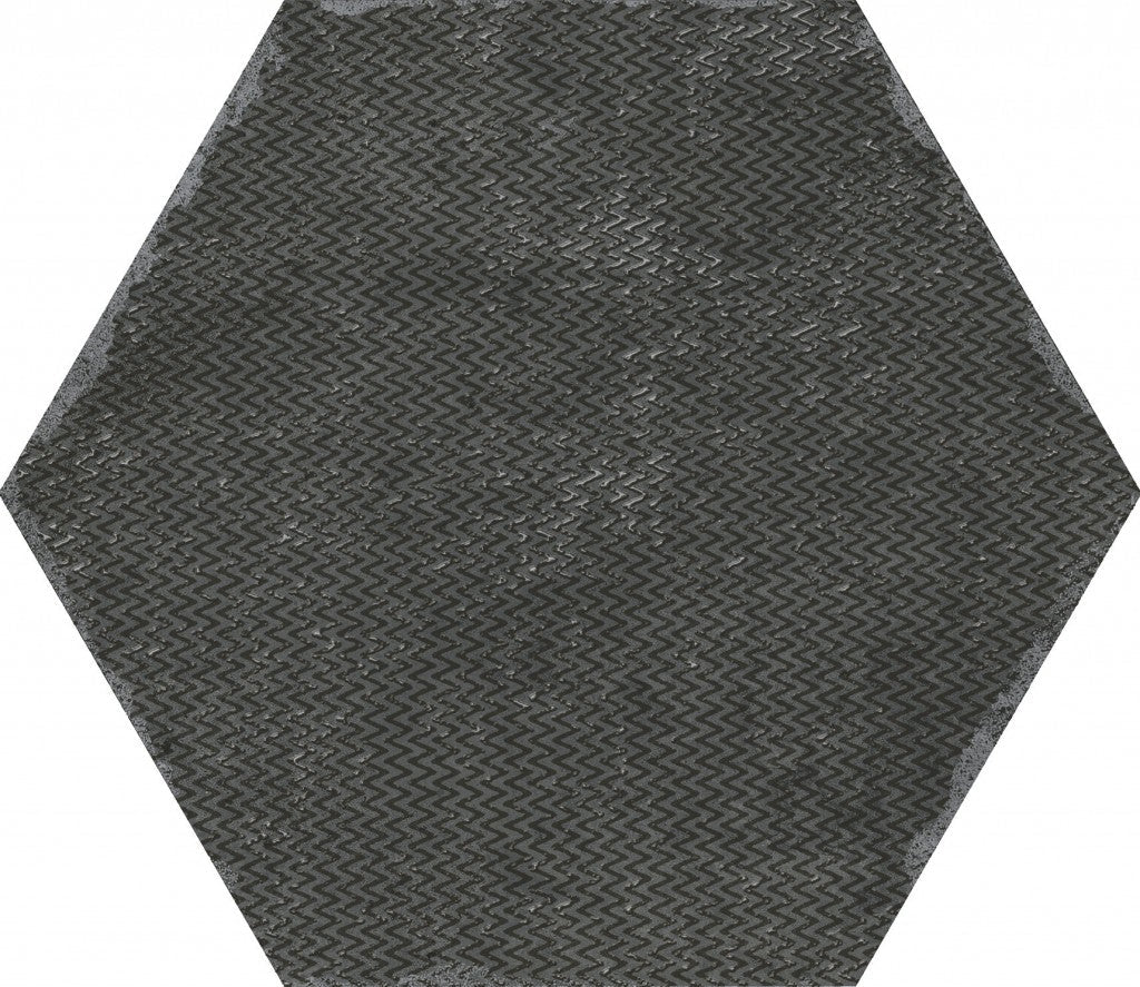 Organic Hexagon Decorated Porcelain Floor and Wall Tile 230x270mm - FMV TILES & BATHROOMS