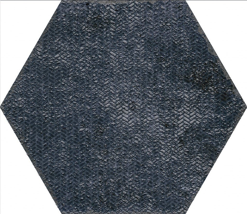 Organic Hexagon Decorated Porcelain Floor and Wall Tile 230x270mm - FMV TILES & BATHROOMS