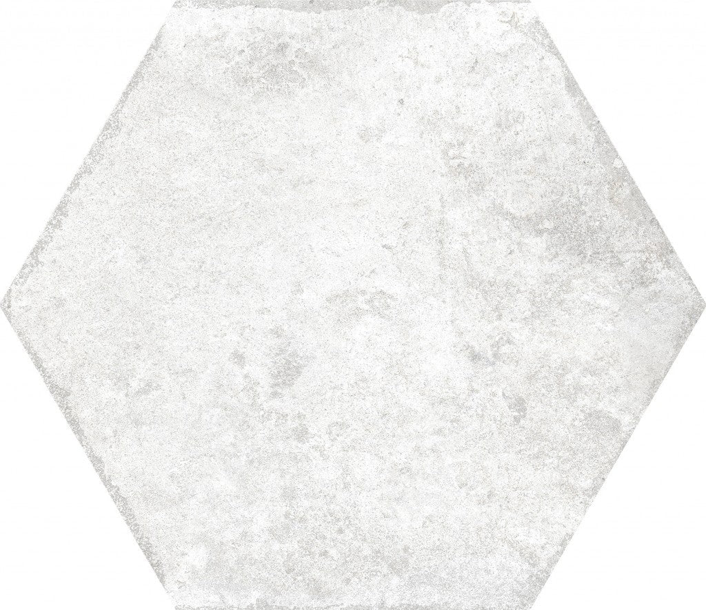 Organic Hexagon Decorated Porcelain Floor and Wall Tile 230x270mm - FMV TILES & BATHROOMS