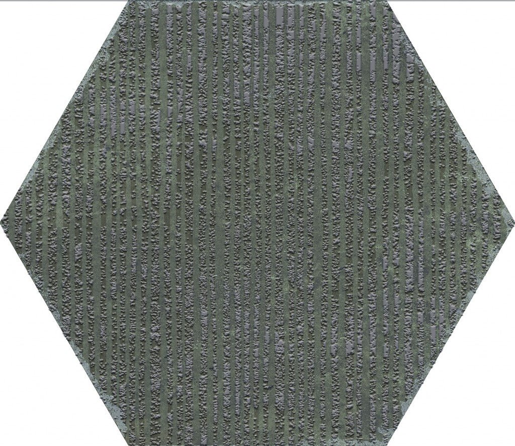 Organic Hexagon Decorated Porcelain Floor and Wall Tile 230x270mm - FMV TILES & BATHROOMS