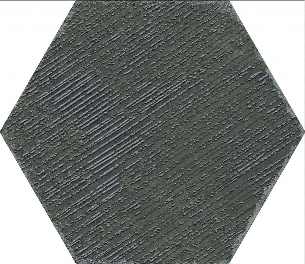 Organic Hexagon Decorated Porcelain Floor and Wall Tile 230x270mm - FMV TILES & BATHROOMS