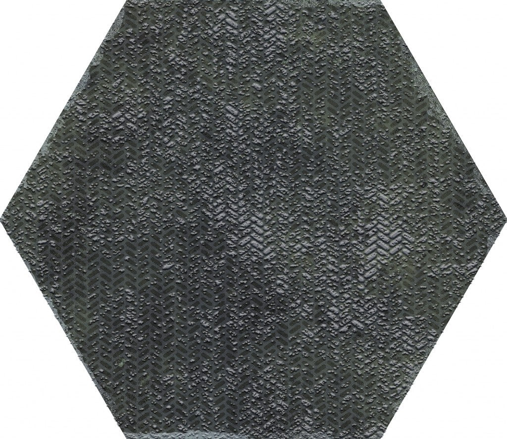 Organic Hexagon Decorated Porcelain Floor and Wall Tile 230x270mm - FMV TILES & BATHROOMS