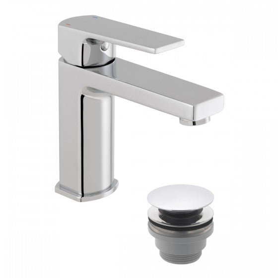 Osborne Monobloc Basin Mixer with Clicker Waste - FMV TILES & BATHROOMS