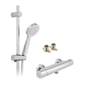 Palma Thermostatic Shower Bar Mixer and Kit - FMV TILES & BATHROOMS