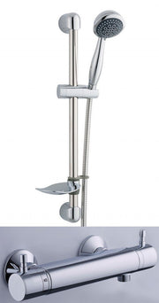 Quadro Cool Touch Thermostatic Shower with Silhouette Shower Kit - FMV TILES & BATHROOMS