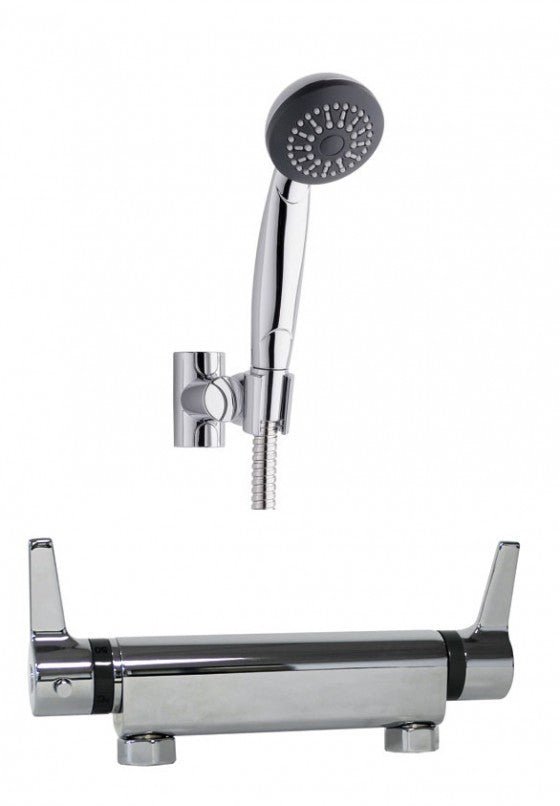 Quadro Long Lever Thermostatic Shower with Nitro Shower Kit - FMV TILES & BATHROOMS