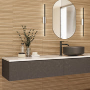 Tokyo Slatwood Ceramic Wall Tile 310x610mm - FMV TILES & BATHROOMS